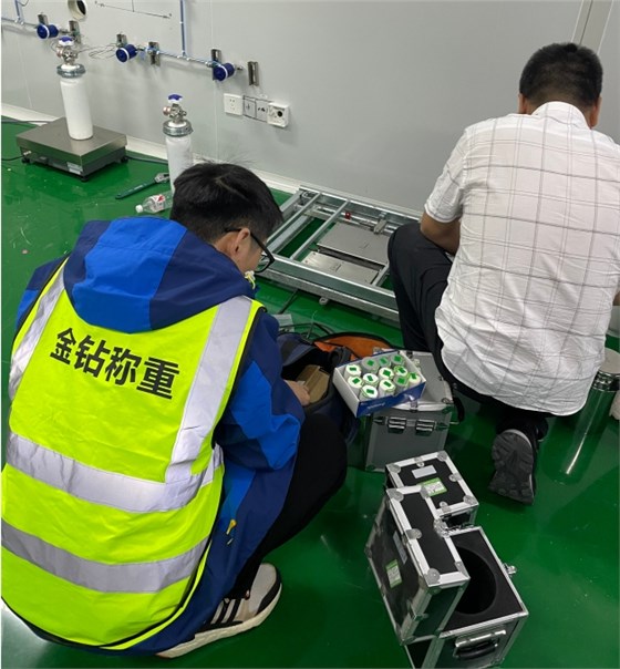 茵泰科進口電子秤維保現場1
