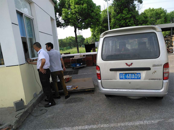 吳中區地磅維修現場