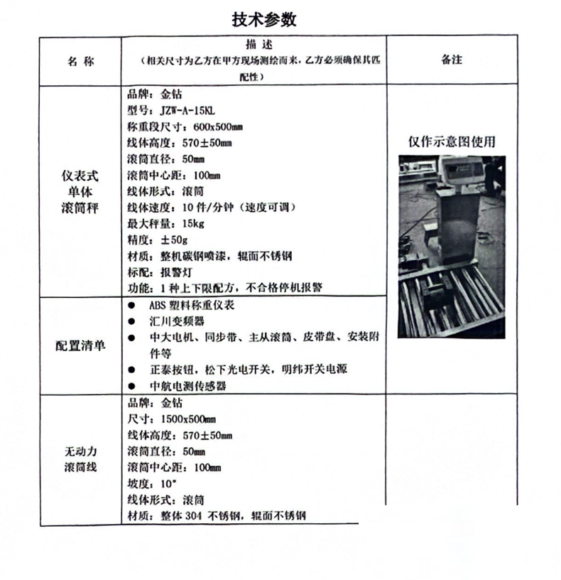 紙巾在線稱重技術參數